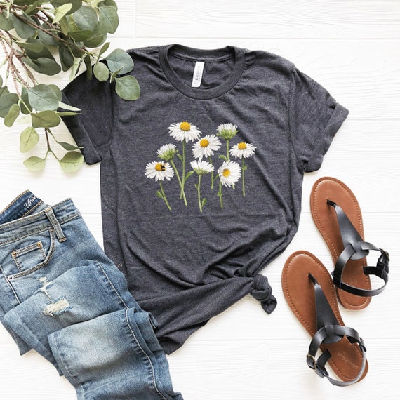 Daisy Shirt Cute Summer Tshirt Flower Shirt Wildflower - Etsy
