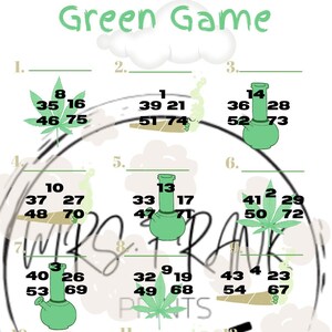 Online Game Card - Green Game