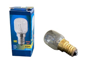 2 bombillas E14 de 25 W para lámparas de sal y lámparas de mesa [Clase de eficiencia energética E]