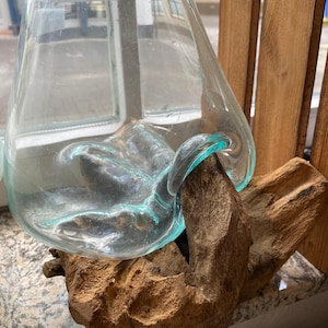 Wurzelvase kaffeewurzel Vase Handarbeit Unikat