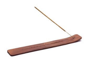 Incense stick holder wood natural stick holder brown