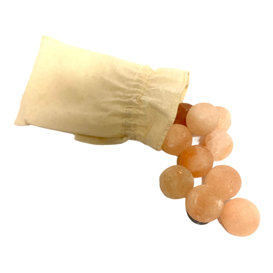 Salt Ball Bath Salt Ball Set Salt Stone 30 Mm Massage Stone Etsy
