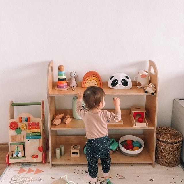 Montessori TOY SHELF safe Montessori shelves modern kids toy Etsy