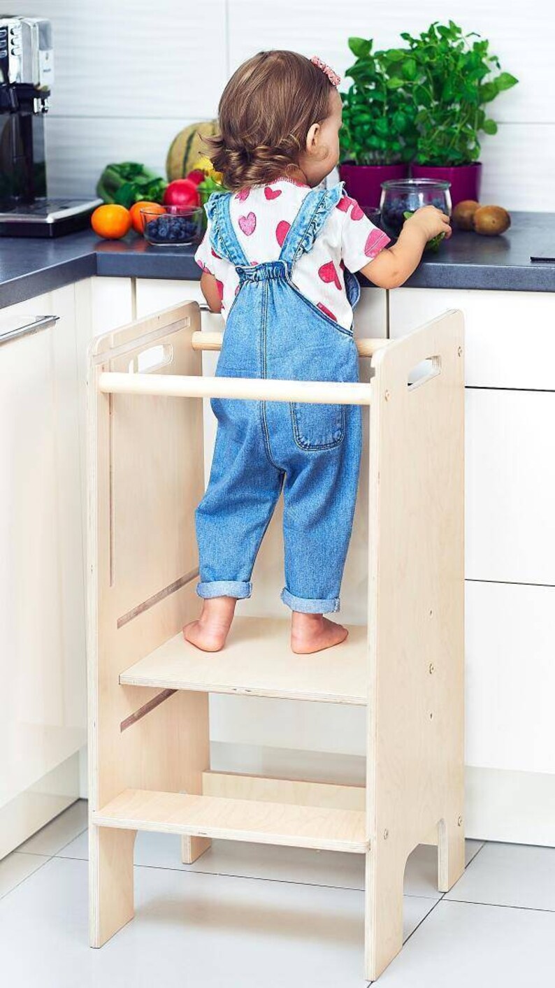 Montessori SAFE Toddler Tower Kitchen Helper Lernturm Etsy