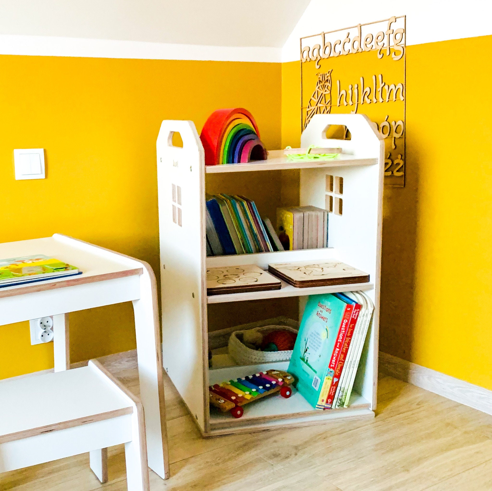 Estantería giratoria para libros, Soporte simple para ahorro de espacio en  el hogar, estantería de almacenamiento creativa para estudiantes