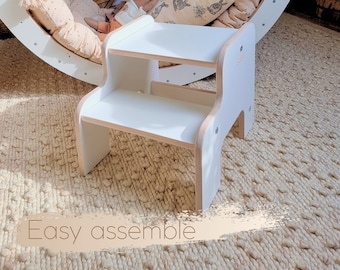 STEP, sgabello con gradino, piattaforma, sgabello per bambini, sgabello per bambini, sgabello per adulti, sgabello da bagno, sgabello in legno