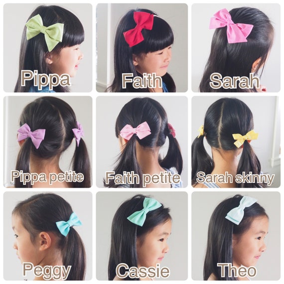 Rainbow Raindrop Bow - Choose Your Bow Style - Rainbow Dot Bow 