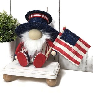 Patriotic Gnome Decor, 4th of July Decor, Tier Tray Decorations ...