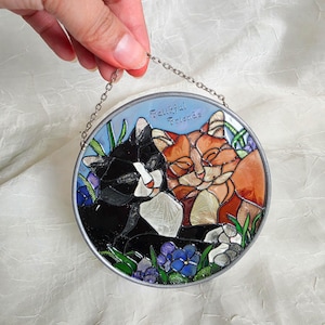 Joan Baker Stained Glass Cats - Etsy