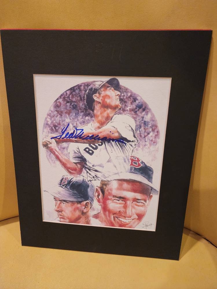 Mickey Mantle & Ted Williams, Signed Autograph, Certificate of  Authenticity, Wood Framed Memorabilia
