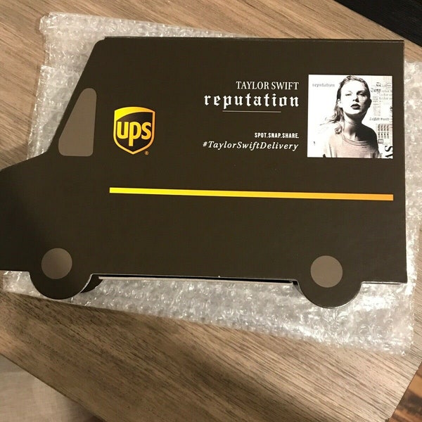 Taylor Swift Reputation UPS Collectors Box W/sealed CD Brand NEW