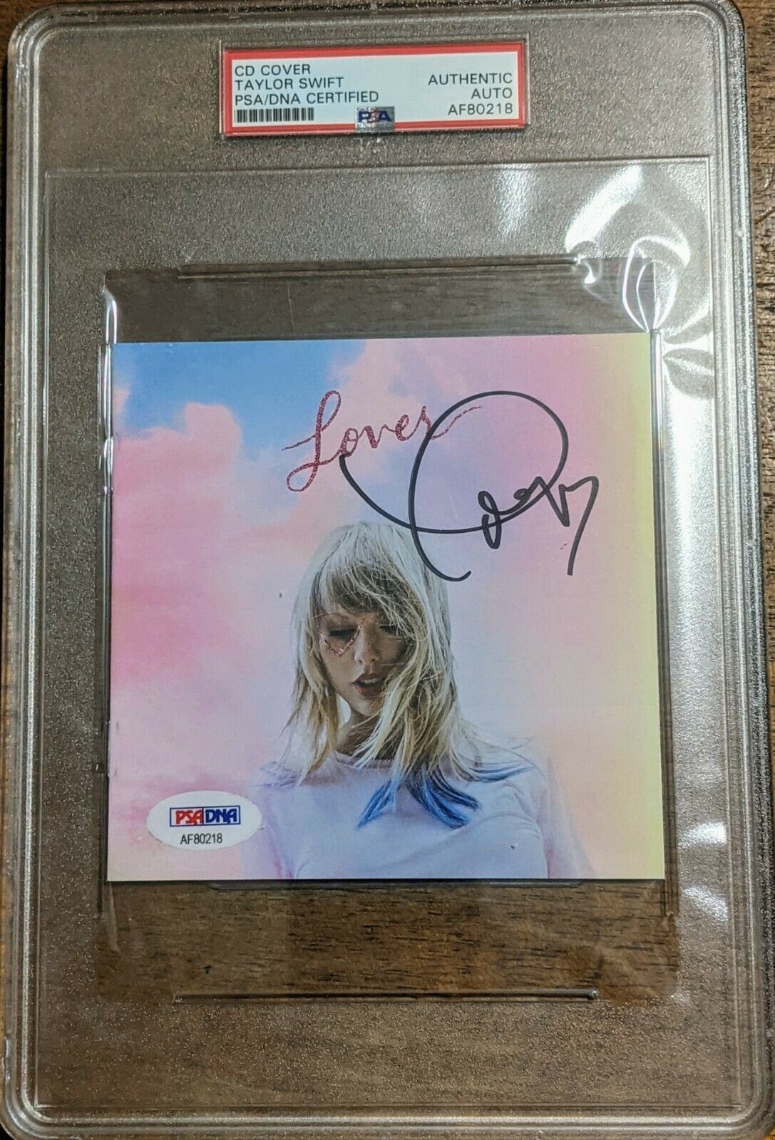 Taylor Swift Lover Signed Autographed CD Cover PSA/DNA Encapsulated Etsy