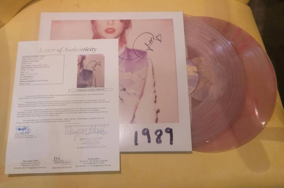 Taylor Swift Signed 1989 Pink Double Vinyl Limited Edition 