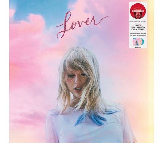 Taylor Swift Lover Vinyl Record LP Pink and Blue Colored Vinyl NEW