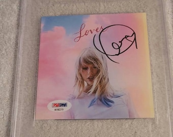 Taylor Swift lover CD book cover hand signed PSA certified
