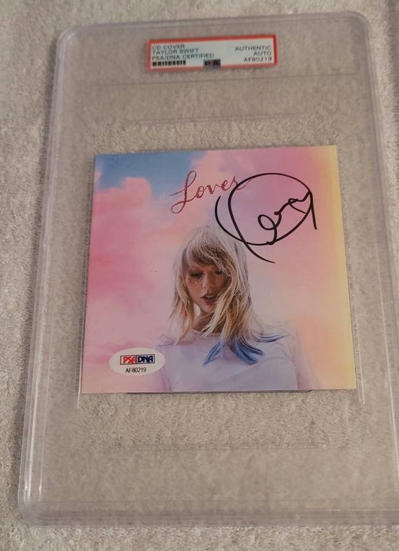 Taylor Swift Lover CD Book Cover Hand Signed PSA Certified 