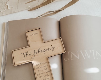 Personalized Christian Wedding Cross: Engraved Christian Gifts