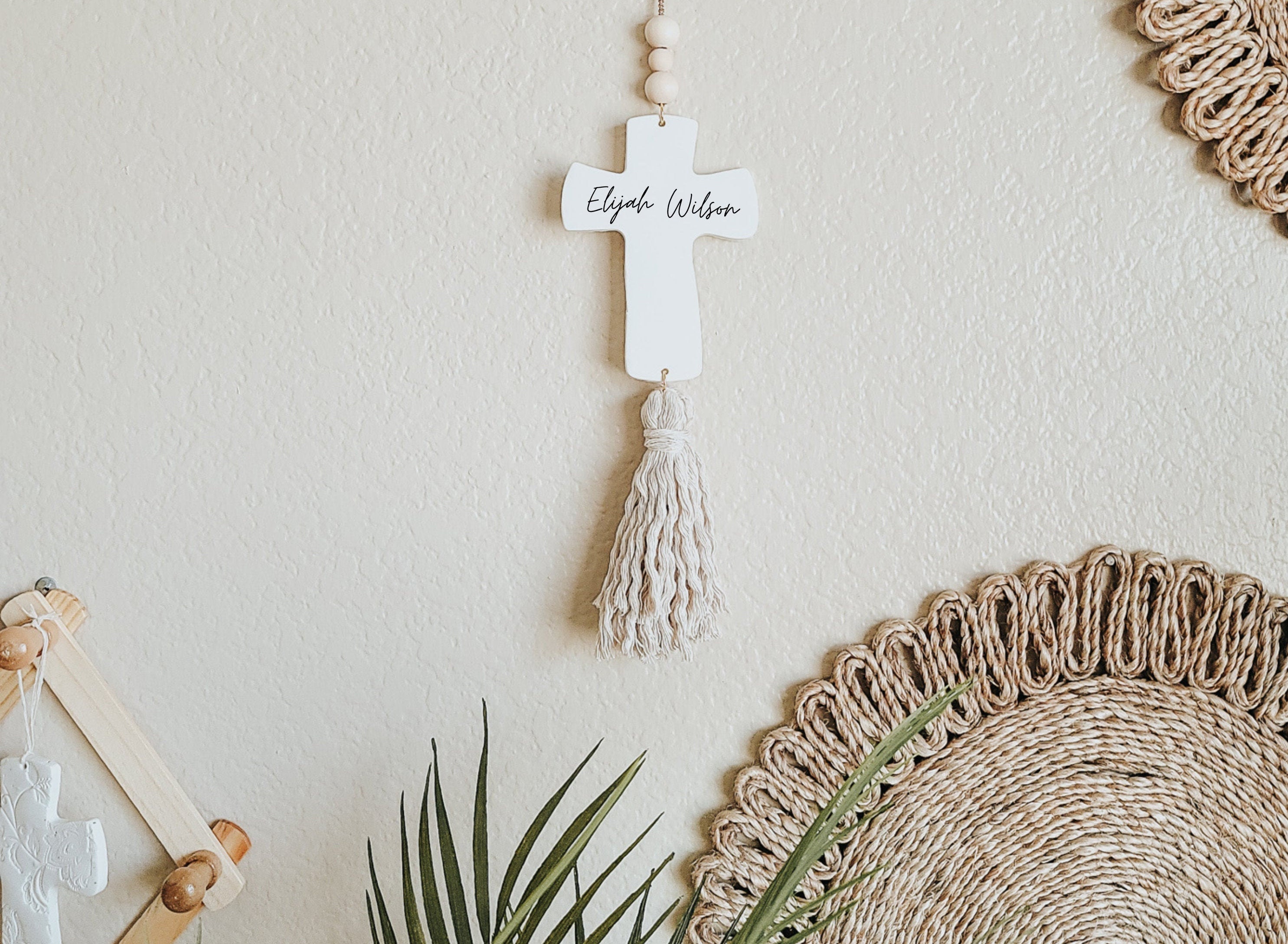 Custom Cross Personalized Cross Nursery Cross Boho Nursery Etsy