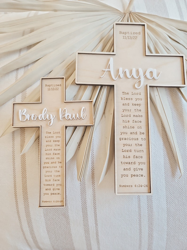 Baptism Gift Baptism Gift Boy Baptism Gift Girl Cross Etsy