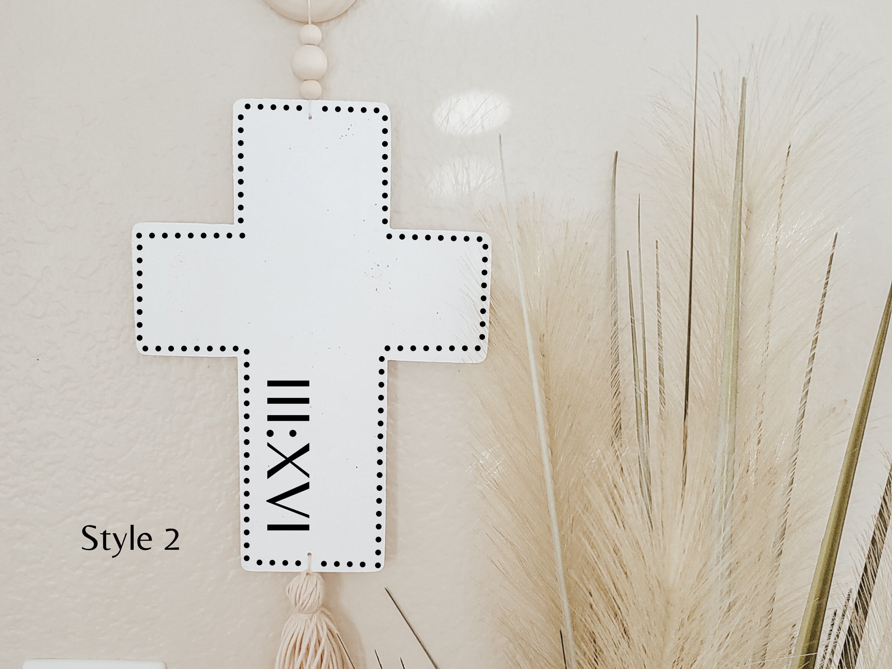 Cross Wall Hanging Nursery Cross Boho Wall Decor Wall Cross Etsy
