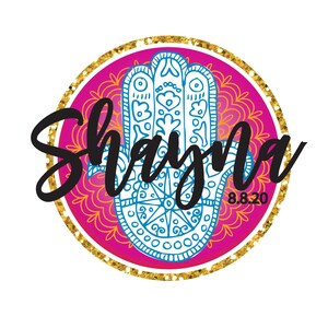 Hamsa Hemsa Hand of God Gold Sparkle Bat Mitzvah LOGO Digital Download