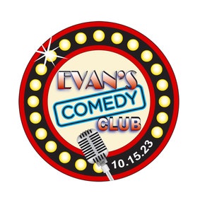 Comedy Club Showbiz Club Nightlife Name Bar Bat Mitzvah LOGO Digital Download