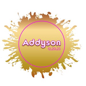 Pure Gold Golden Splatter Bat Mitzvah LOGO Digital Download
