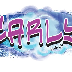 Graffiti Spray Paint Fledermaus Mitzvah LOGO Digital Download