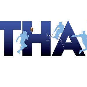 Multi Sports Figures Name Basketball Baseball Hockey Skiing Bar Bat Mitzvah LOGO Digital Download