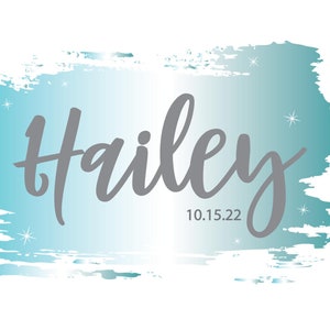 Watercolor Stardust Swipe Bat Mitzvah LOGO Digital Download