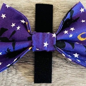 Purple Witches Pet Bow Tie