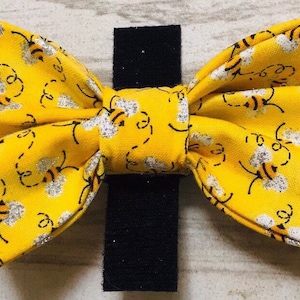 Bee Yellow Sparkle Pet Bow Tie