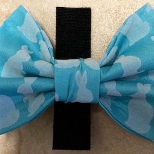 Blue Easter Bunny Pet Bow Tie