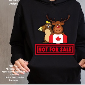 O Canadá não está à venda Download digital/ Adesivos digitais/ Download instantâneo/ 51º estado/ Adesivos canadenses/ Canadá, hein