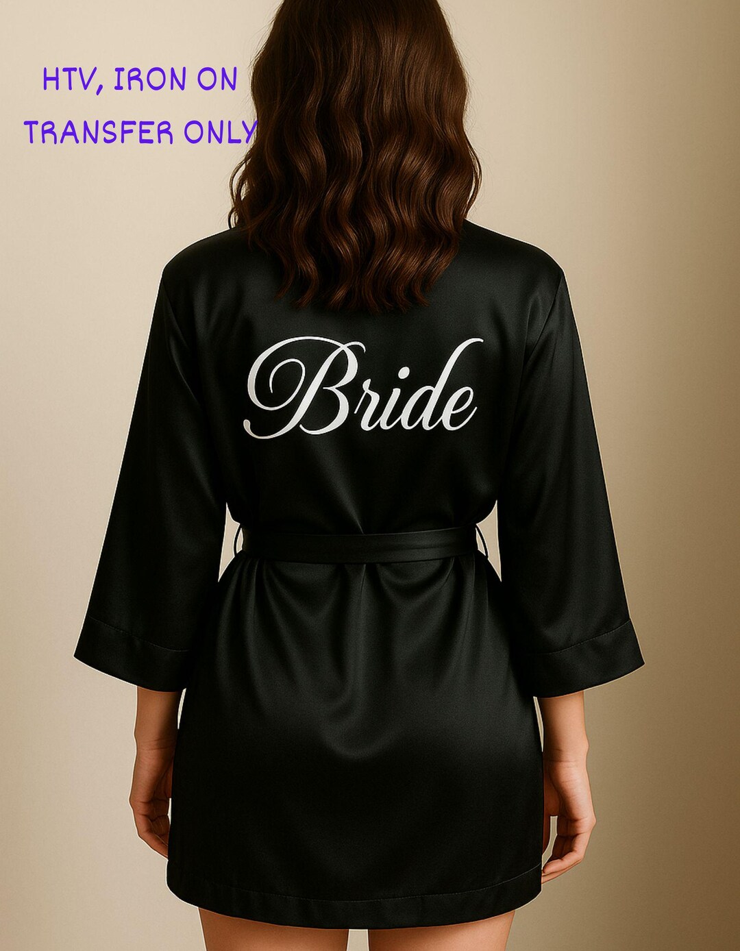 Blogfonts Iron Robe Personalized Iron on Name Decal For: Wedding, Robe, Party/ Iron on ...