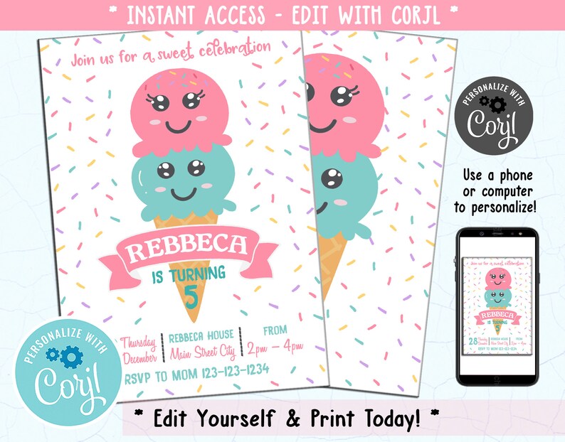 Free Printable Ice Cream Social Invite Ice Cream Social