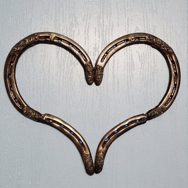 Rustic Clydesdale Horseshoe Heart