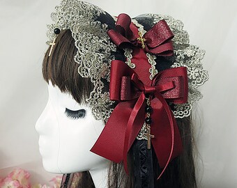 Smiling Angel Retro Sweet Lolita Court Ball Costumes Lace Bow Braces Skirt Dress
