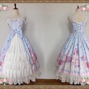 Lolita JSK /Lolita Jumper Skirt/ Princess dress/ Rococo dress /Gorgeous dress