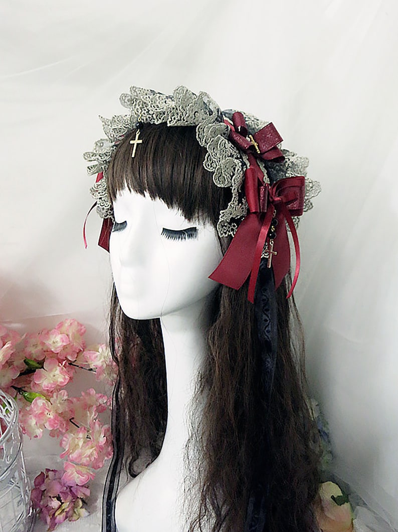 Gorgeous Court Headband Lolita Hair Accessory Black Gothic | Etsy