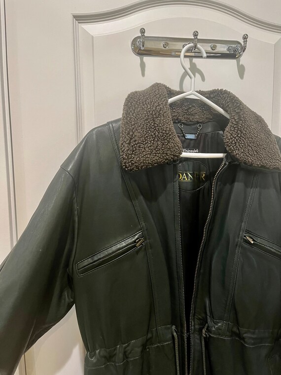 Danier leather jacket oversized 90s Y2K - image 2