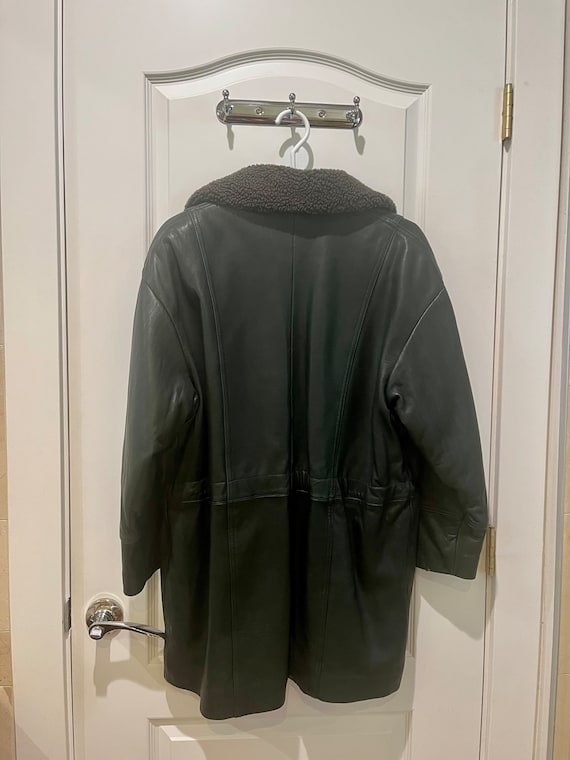 Danier leather jacket oversized 90s Y2K - image 6