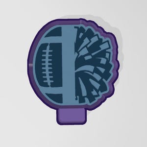 Cheer and Football Silicone Freshie Mold