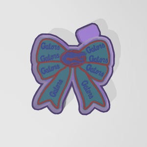 Gators Bow Silicone Freshie Mold