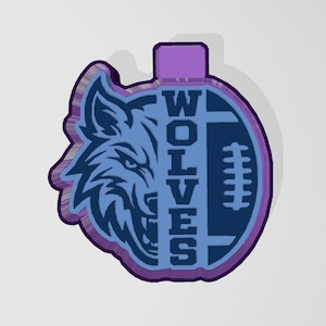 Wolves Football Silicone Freshie Mold