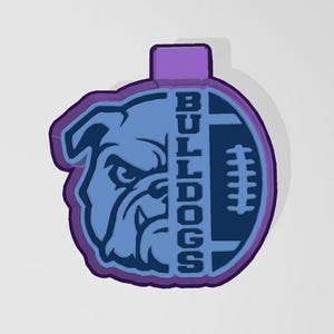 Bulldogs Football Silicone Freshie Mold