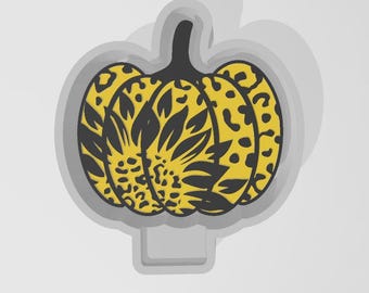 Leopard Sunflower Pumpkin Silicone Freshie Mold