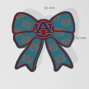 AU Tigers Bow Silicone Freshie Mold