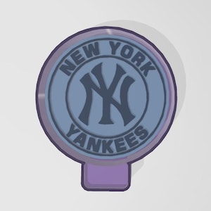 Yankees rund silikon freshie-form