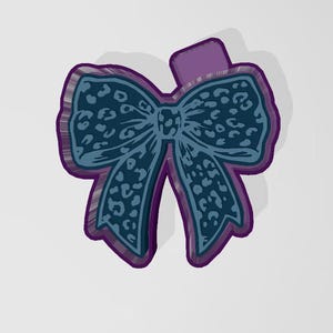 Leopard Bow Silicone Freshie Mold